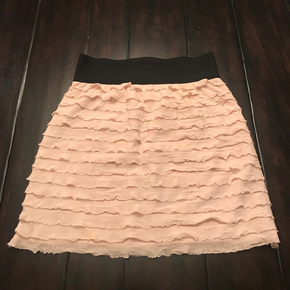 Express Scalloped Mini Skirt - size XS